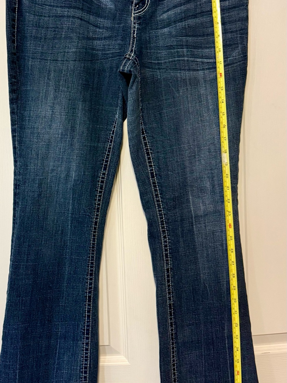 Seven7 Women High Rise Dark Blue Denim Jeans - Picture 9 of 9